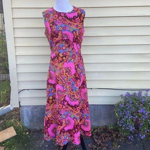 Vintage 1960s Psychedelic Colorful Unique Dress